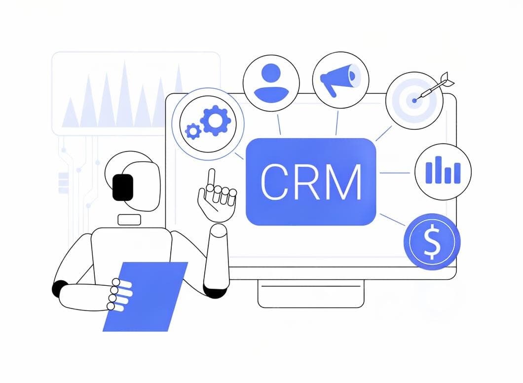 CRM and management tools dashboard showing analytics and customer data